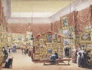 Interior of the Gallery of the New Society of Painters in Watercolours (mk47)